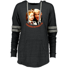 Load image into Gallery viewer, Joe Biden Pedo Ladies Hooded Low Key Pullover