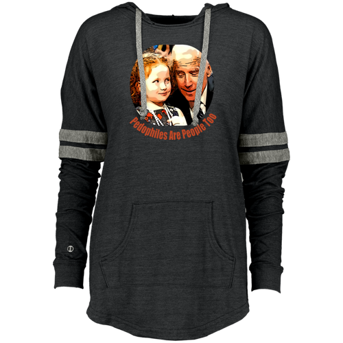 Joe Biden Pedo Ladies Hooded Low Key Pullover