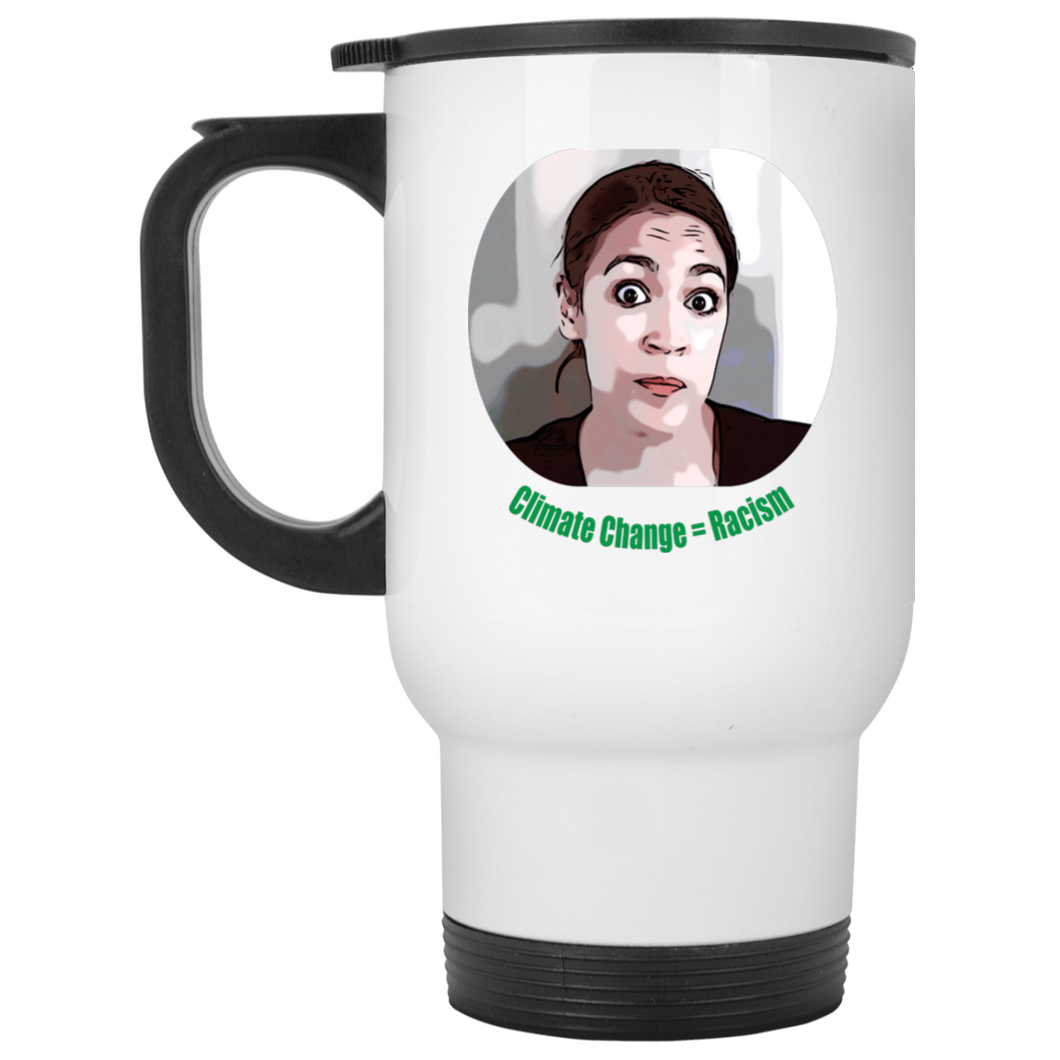 AOC White Travel Mug