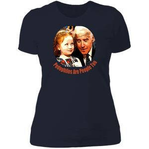 Joe Biden Pedo Ladies' T-Shirt