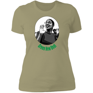 AOC Green New Deal Ladies' T-Shirt