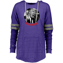 Load image into Gallery viewer, Donald Trump You Loot Ladies Hooded Low Key Pullover