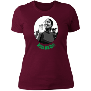 AOC Green New Deal Ladies' T-Shirt