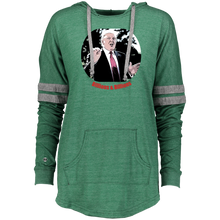 Load image into Gallery viewer, Donald Trump Billions Ladies Hooded Low Key Pullover