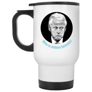 Bill Clinton White Travel Mug