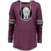 Load image into Gallery viewer, Bill Clinton Epstein Ladies Hooded Low Key Pullover