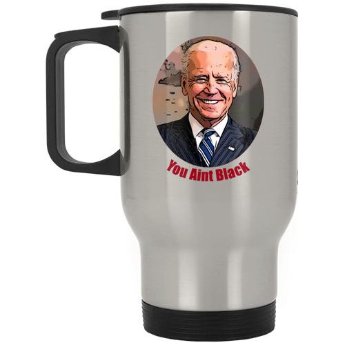 Joe Biden Silver Stainless Travel Mug