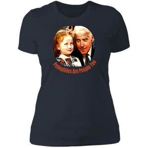 Joe Biden Pedo Ladies' T-Shirt