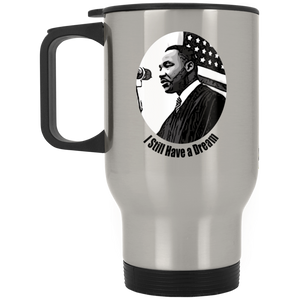 MLK Silver Stainless Travel Mug