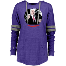 Load image into Gallery viewer, Donald Trump Billions Ladies Hooded Low Key Pullover