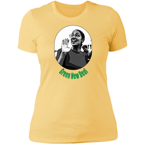 AOC Green New Deal Ladies' T-Shirt