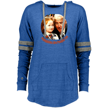 Load image into Gallery viewer, Joe Biden Pedo Ladies Hooded Low Key Pullover