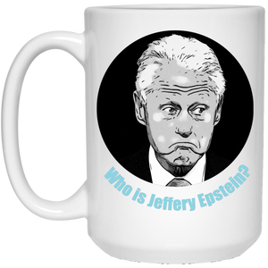 15 oz. Bill Clinton White Coffee Mug