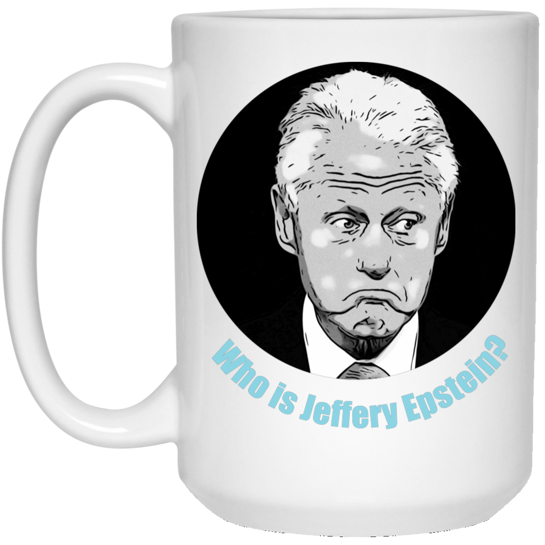 15 oz. Bill Clinton White Coffee Mug