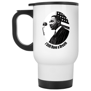 MLK White Travel Mug