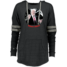 Load image into Gallery viewer, Donald Trump Billions Ladies Hooded Low Key Pullover