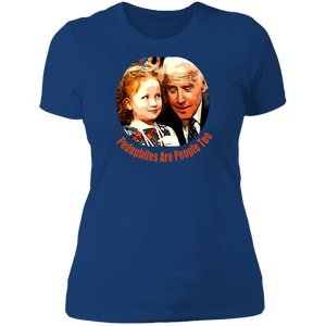 Joe Biden Pedo Ladies' T-Shirt