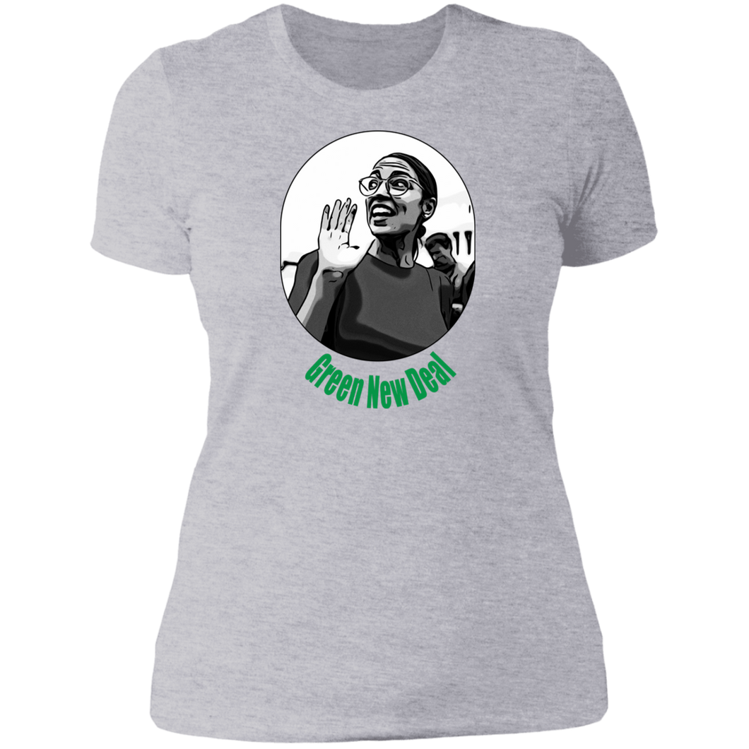 AOC Green New Deal Ladies' T-Shirt