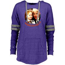 Load image into Gallery viewer, Joe Biden Pedo Ladies Hooded Low Key Pullover