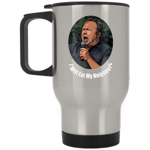 Alex Jones Silver Stainless Travel Mug