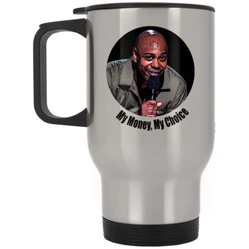 Dave Chappelle Silver Stainless Travel Mug